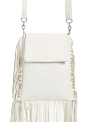 Area Stars Fringe Faux Leather Crossbody Bag in White at Nordstrom