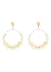 Area Stars Imitation Pearl Ring Drop Earrings in Gold/Pearl at Nordstrom Rack