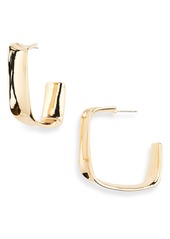 Area Stars Square Hoop Earrings in Gold at Nordstrom Rack