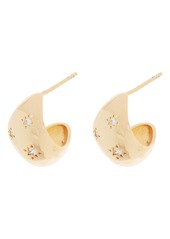 Area Stars Star CZ Curve Earrings in Gold at Nordstrom Rack