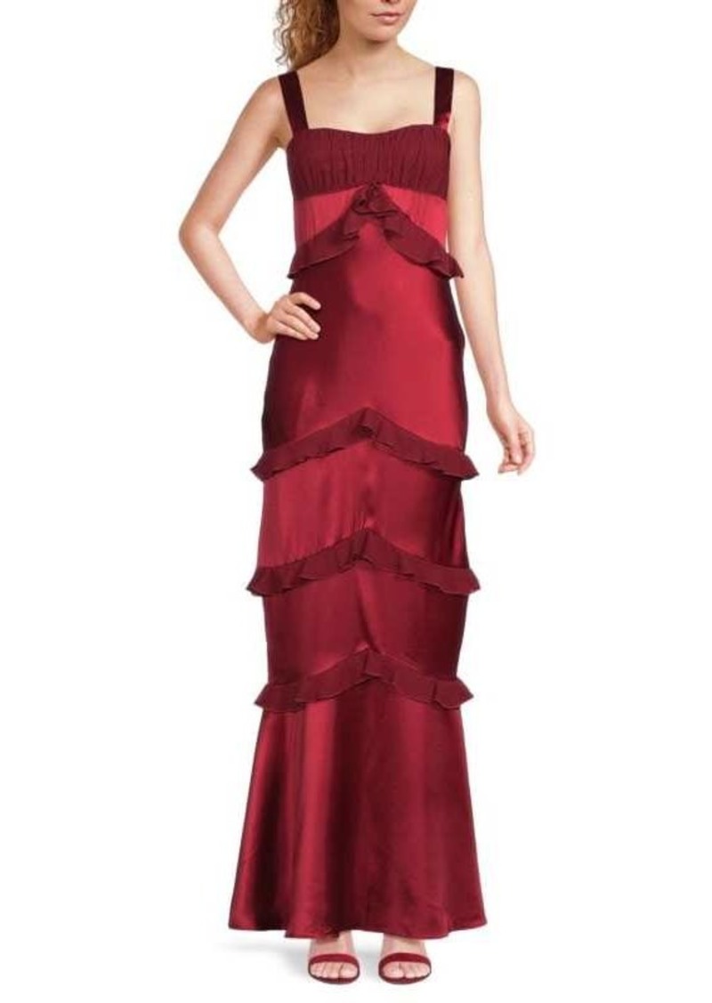 Area Brigitte Ruffle Tiered Gown