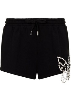Area crystal butterfly track shorts