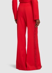 Area Embellished Wool Pants