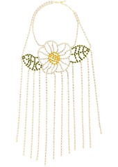 Area floral-detail draped necklace