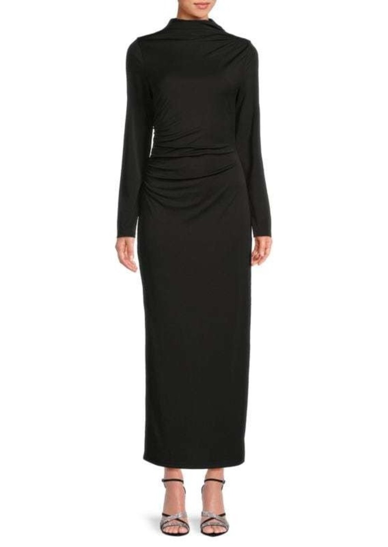 Area Slim Fit Ruched Maxi Dress