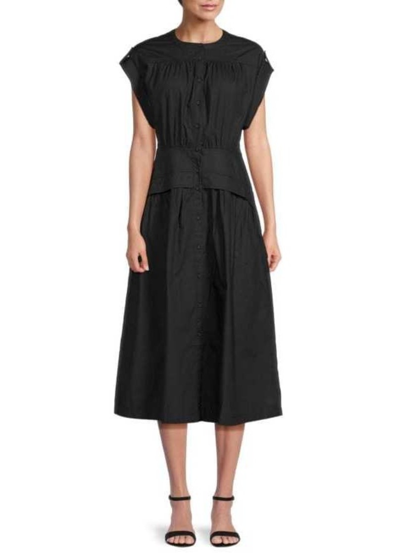 Area Standard Fit Midi Shirtdress