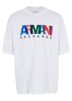 A | X ARMANI EXCHANGE Men's Comfort Fit Cotton Jersey Color Logo Tee