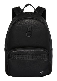A | X ARMANI EXCHANGE Men's Pebble Armani Exchange Backpack Nero-Black