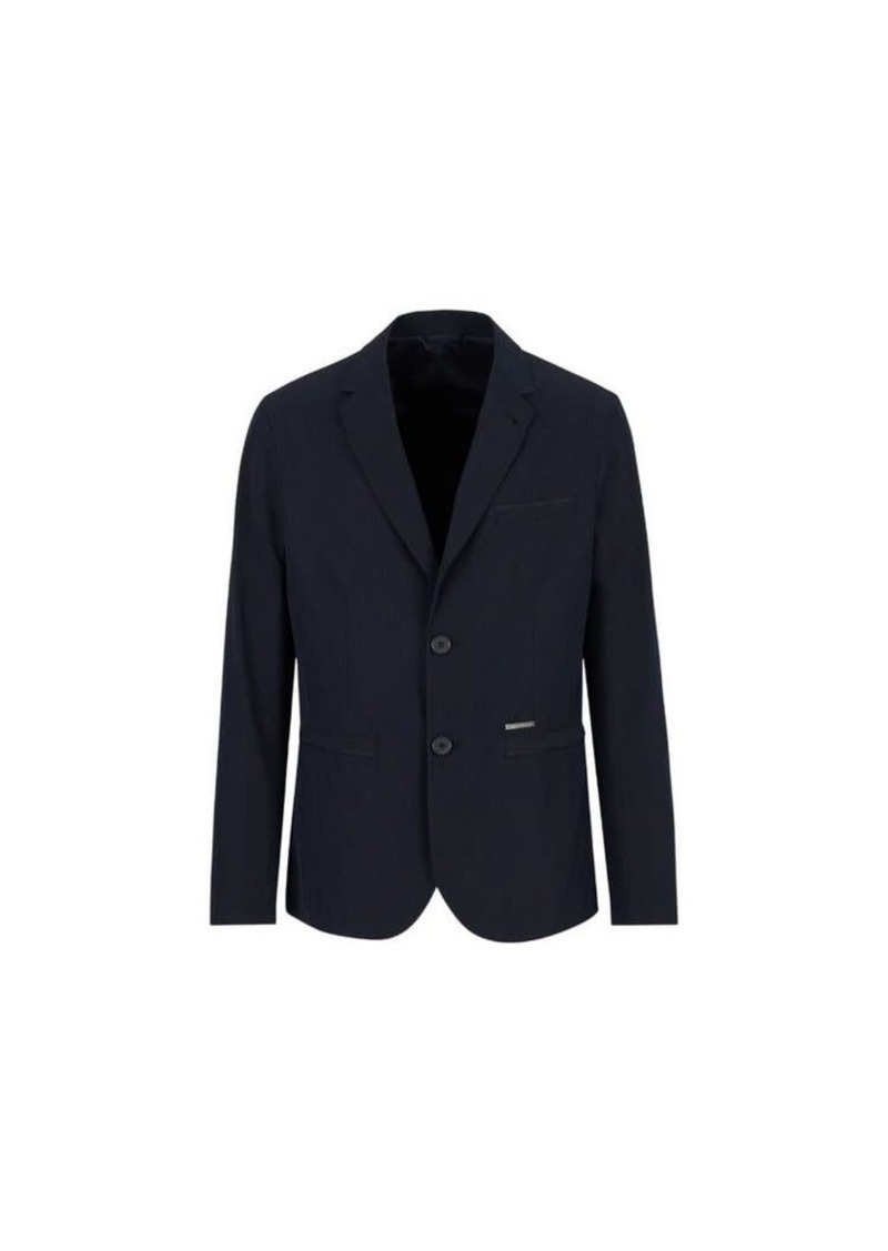 A | X ARMANI EXCHANGE Men's Petite Nylon Seersucker Blazer