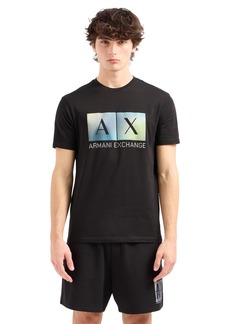 A | X ARMANI EXCHANGE Men's Regular Fit Cotton Gradiant Box Logo Tee