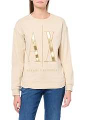 A | X ARMANI EXCHANGE Women's A|X Icon Pullover Crewneck Sweatshirt