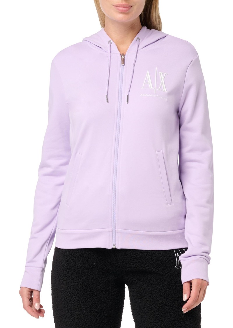 A | X ARMANI EXCHANGE Women's A|X Icon Zip Up Hooded Sweatshirt