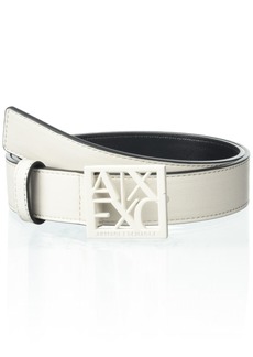 A | X ARMANI EXCHANGE Women's Ax Tonal Logo Hardware Belt