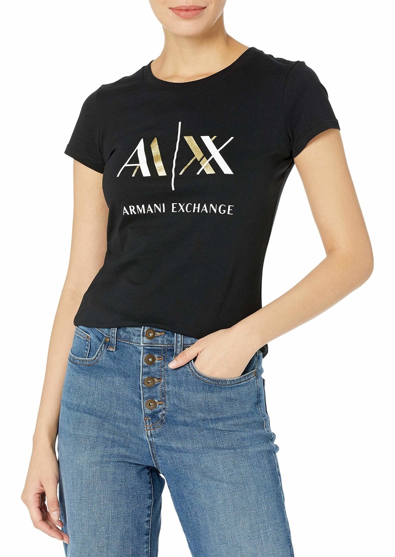 A | X ARMANI EXCHANGE Women's Logo T-Shirt  L