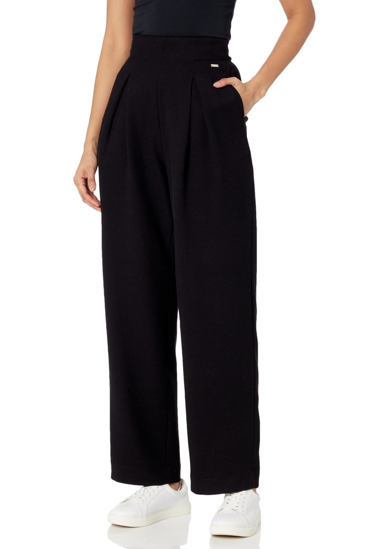 A | X ARMANI EXCHANGE Women's Wide Leg High Waisted Pant