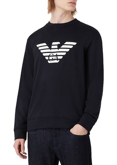 Armani Jersey Fleece Logo Graphic Sweatshirt