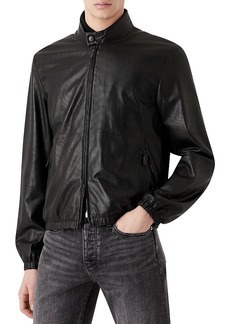 Emporio Armani Leather Perforated Jacket
