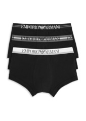 Armani Mixed Waistband Trunks, Pack of 3 