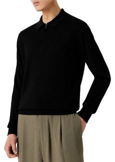 Emporio Armani Long Sleeve Quarter Zip Sweater