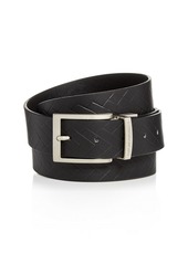 Armani Men's Embossed Reversible Leather Belt 