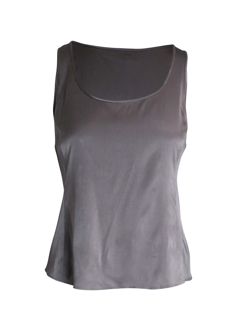 Armani Tank Top in Silver Acetate