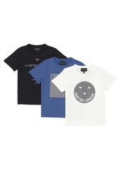 Emporio Armani Kids Baby set of 3 cotton jersey T-shirts