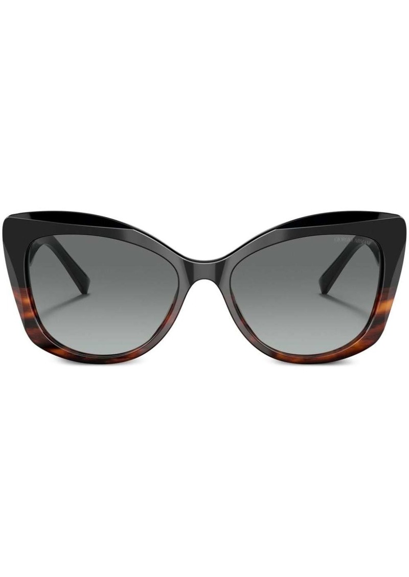 Armani butterfly-frame sunglasses