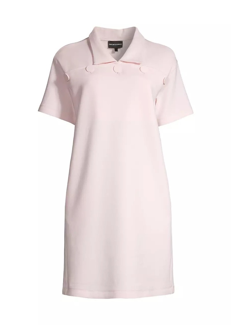 Armani Button-Front Cotton-Blend Dress