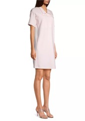 Armani Button-Front Cotton-Blend Dress