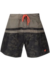 Armani camouflage-print swim shorts