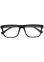 Armani changeable-lens rectangular sunglasses
