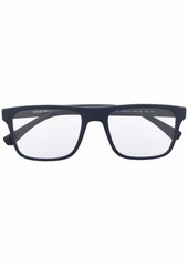 Armani changeable-lense rectangular sunglasses