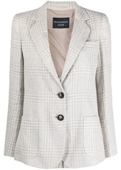 Armani check-print single-breasted blazer