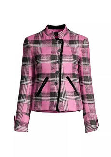 Armani Check Wool-Blend Jacket