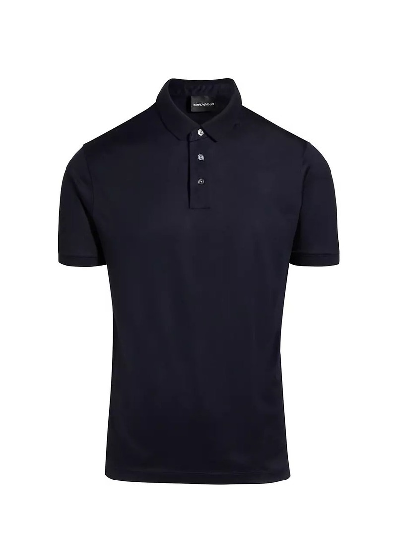 Armani Cotton-Blend Polo Shirt