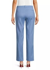 Armani Cotton-Blend Straight-Leg Trousers