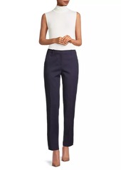 Armani Cotton-Blend Straight-Leg Trousers