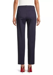 Armani Cotton-Blend Straight-Leg Trousers