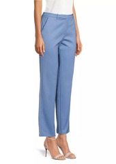 Armani Cotton-Blend Straight-Leg Trousers