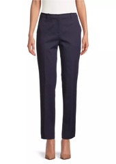 Armani Cotton-Blend Straight-Leg Trousers