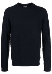 Armani crew-neck knitted jumper