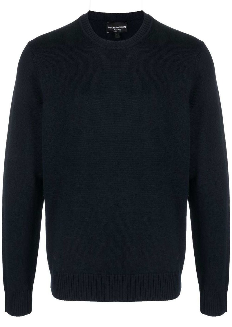 Armani crew-neck wool jumper