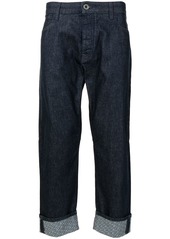 Armani cropped-leg denim jeans