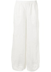 Armani cropped wide-leg linen trousers