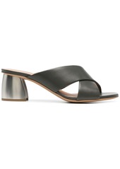 Armani crossover-straps leather sandals