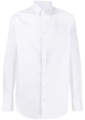 Armani curved hem longsleeved shirt