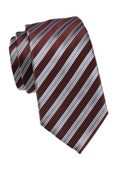 Armani Diagonal Stripe Silk Tie