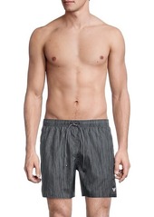 Armani Dotted Boxer-Style Swim Trunks