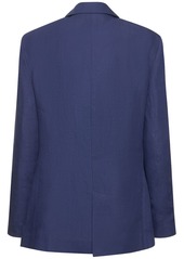 Armani Double Breast Linen Blazer