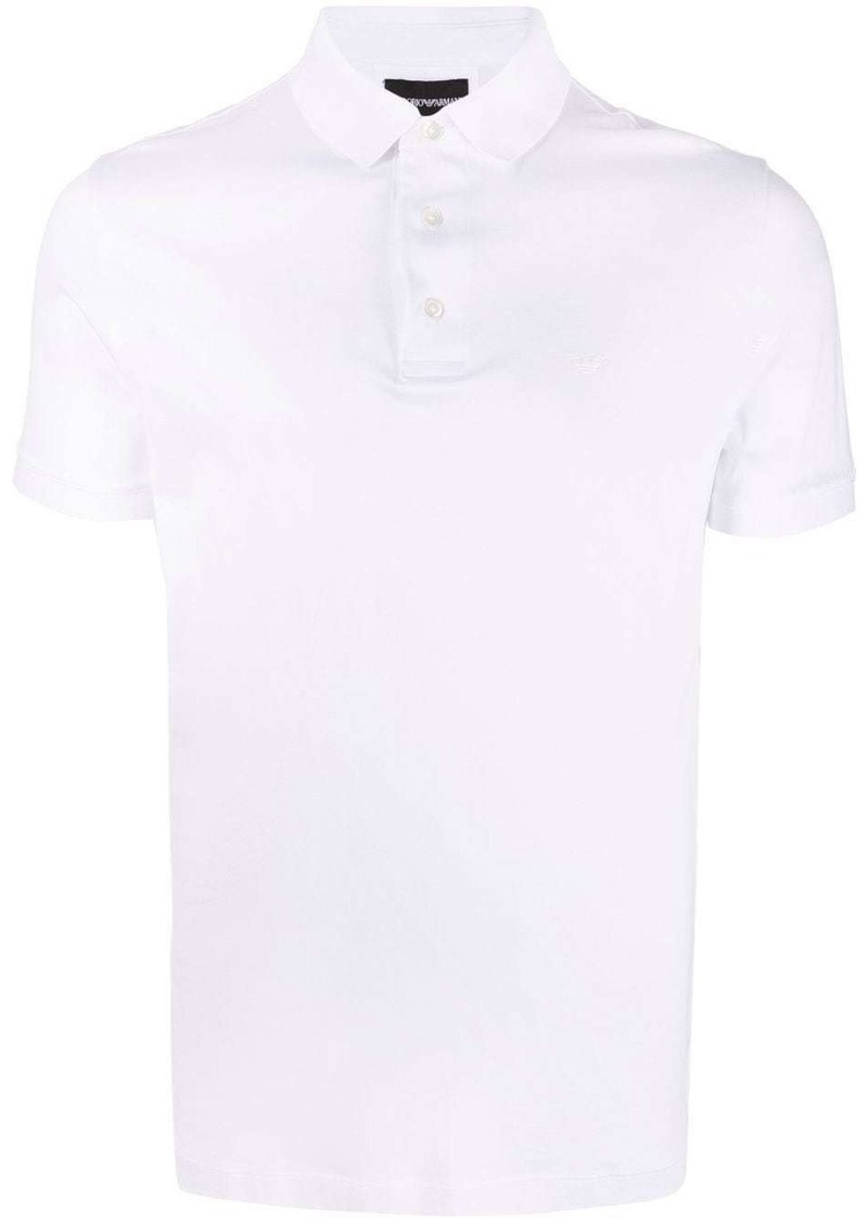 Armani eagle-motif polo shirt